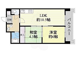 メゾン・ド・ショウ 2LDKの間取図画像