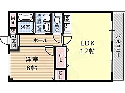 サンロイヤル 2Kの間取図画像