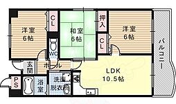 サンマール平野 3LDKの間取図画像