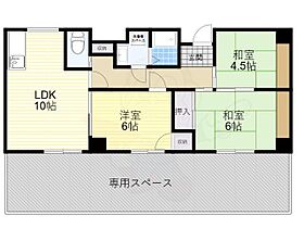 大阪府茨木市若園町（賃貸マンション3LDK・1階・63.00㎡） その2