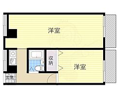 ネオコーポ都 2Kの間取図画像