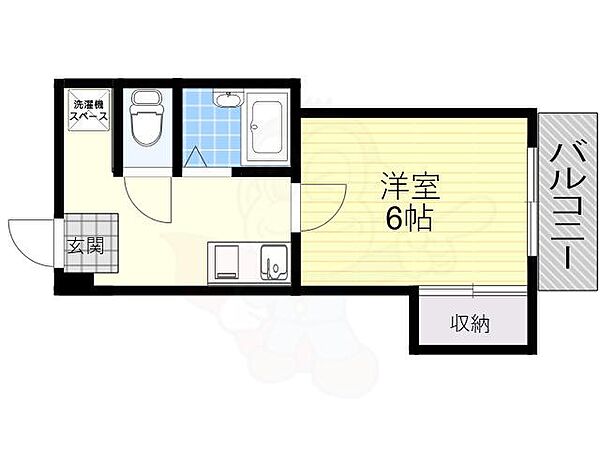 中村10番館 ｜大阪府茨木市中村町(賃貸マンション1DK・4階・25.00㎡)の写真 その2