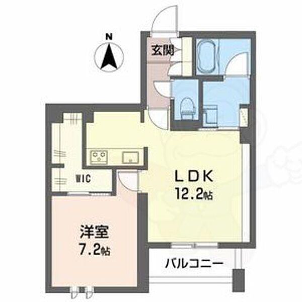 大阪府茨木市大池２丁目(賃貸アパート1LDK・2階・48.17㎡)の写真 その2