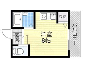 大阪府吹田市岸部南１丁目（賃貸マンション1R・4階・18.20㎡） その2