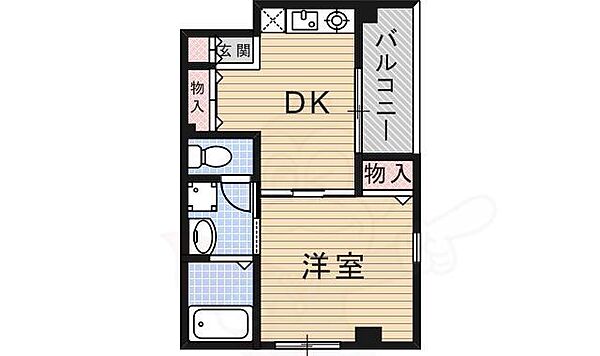 大阪府茨木市園田町(賃貸マンション1DK・2階・27.20㎡)の写真 その2