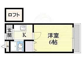 大阪府茨木市清水１丁目24番17号（賃貸アパート1K・2階・17.00㎡） その2