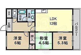 大阪府茨木市下穂積４丁目（賃貸マンション3LDK・1階・55.00㎡） その2