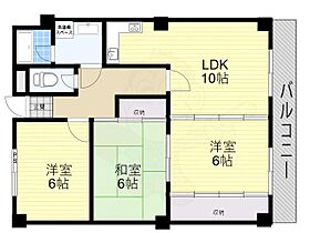 大阪府吹田市山田西３丁目（賃貸マンション3LDK・2階・64.80㎡） その2