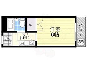 大阪府摂津市浜町（賃貸マンション1K・2階・20.40㎡） その2