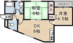 プログコート 2DKの間取図画像