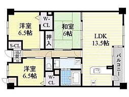 JR東海道・山陽本線 吹田駅 徒歩21分の賃貸マンション 1階3LDKの間取り