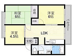 フローラルハイツさわらぎ 2階