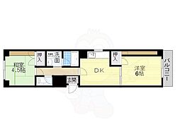 伸栄ハイツ 2DKの間取図画像