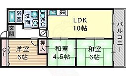 大谷グレイスハイツ2 3LDKの間取図画像