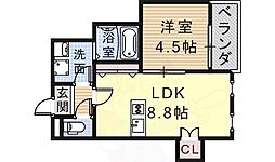 ソルヴィヴェール五十鈴 1LDKの間取図画像