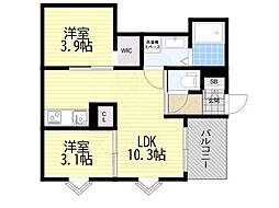 REGALEST摂津パウ 3階/301