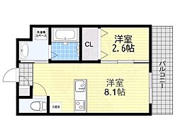 リアコート千里丘1 SOUTH 2階/-