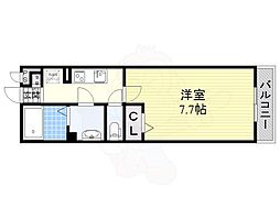 リブリ・茨木春日 1Kの間取図画像