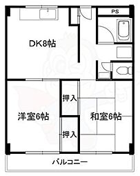 ハイツ奥田 2階/-