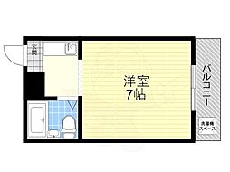 R・K・Aマンション ワンルームの間取図画像