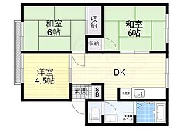 フローラルハイツさわらぎ 3LDKの間取図画像