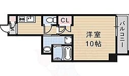 フジロイヤルローズコート 1Kの間取図画像