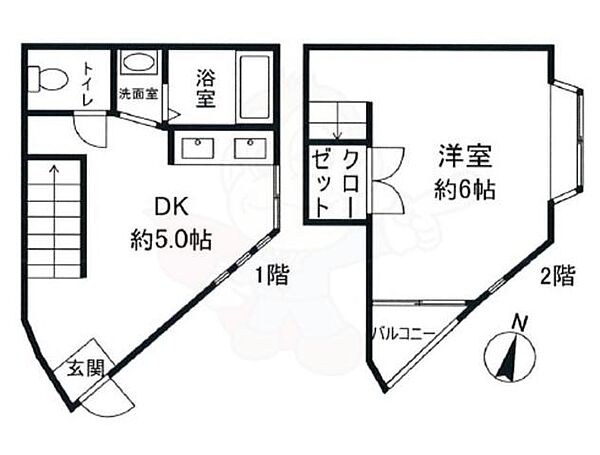 フラーリッシュ甲子園 ｜兵庫県西宮市鳴尾町３丁目(賃貸テラスハウス1DK・1階・35.00㎡)の写真 その2