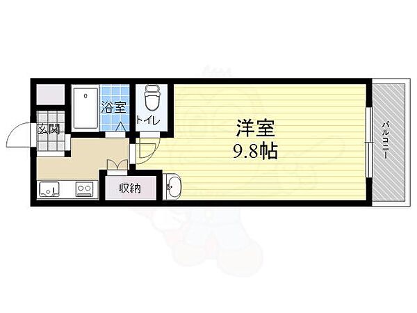 パンプランテ甲子園 ｜兵庫県西宮市甲子園口２丁目(賃貸マンション1K・3階・24.50㎡)の写真 その2