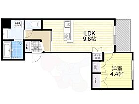 兵庫県西宮市津門稲荷町（賃貸アパート1LDK・3階・38.69㎡） その2