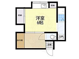 さくら荘 1Kの間取図画像