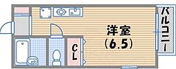 プリマベーラ春・壱番館 ワンルームの間取図画像