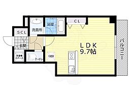 ブランTAT西宮本町2 1LDKの間取図画像