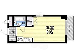 アイビーコート2 ワンルームの間取図画像