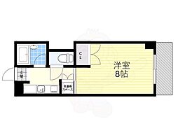 エル・ヴィゴール北口 1Kの間取図画像