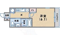 エスリード西宮北口第2 1Kの間取図画像