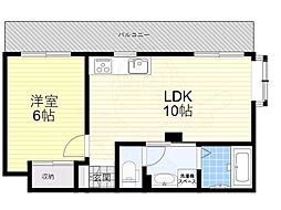 ニュー・アケディア 1LDKの間取図画像