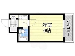 ベルラヴィーネ 1Kの間取図画像
