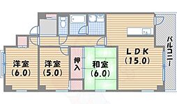 ピーク2 3LDKの間取図画像
