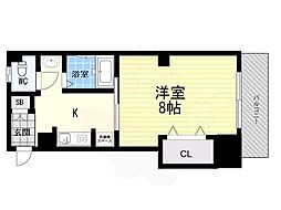 グレースハイツ西宮 1Kの間取図画像