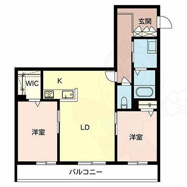 大阪府堺市北区百舌鳥赤畑町４丁(賃貸マンション2LDK・1階・62.23㎡)の写真 その2