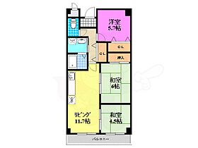 大阪府堺市堺区向陵中町１丁（賃貸マンション3LDK・1階・63.05㎡） その2