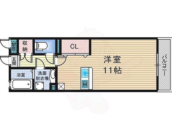 ノール百舌鳥八幡 ｜大阪府堺市堺区向陵東町２丁(賃貸アパート1R・2階・30.03㎡)の写真 その2