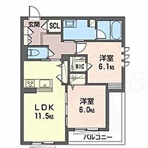 大阪府堺市西区鳳南町３丁（賃貸アパート2LDK・3階・61.10㎡） その2