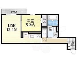 大阪府堺市北区北花田町２丁55番1号（賃貸アパート1LDK・1階・45.74㎡） その2