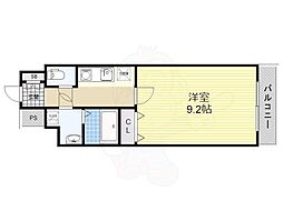 シャルム・堺 1Kの間取図画像