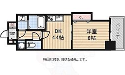 TKアンバーコート堺東2 1DKの間取図画像