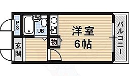 サンロード白鷺 ワンルームの間取図画像