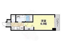 S-RESIDENCE堺blaze 1Kの間取図画像