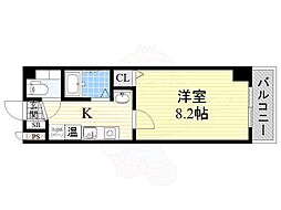 プリヴェ2号館 1Kの間取図画像