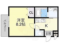 AKAHATALACITTA 1Kの間取図画像